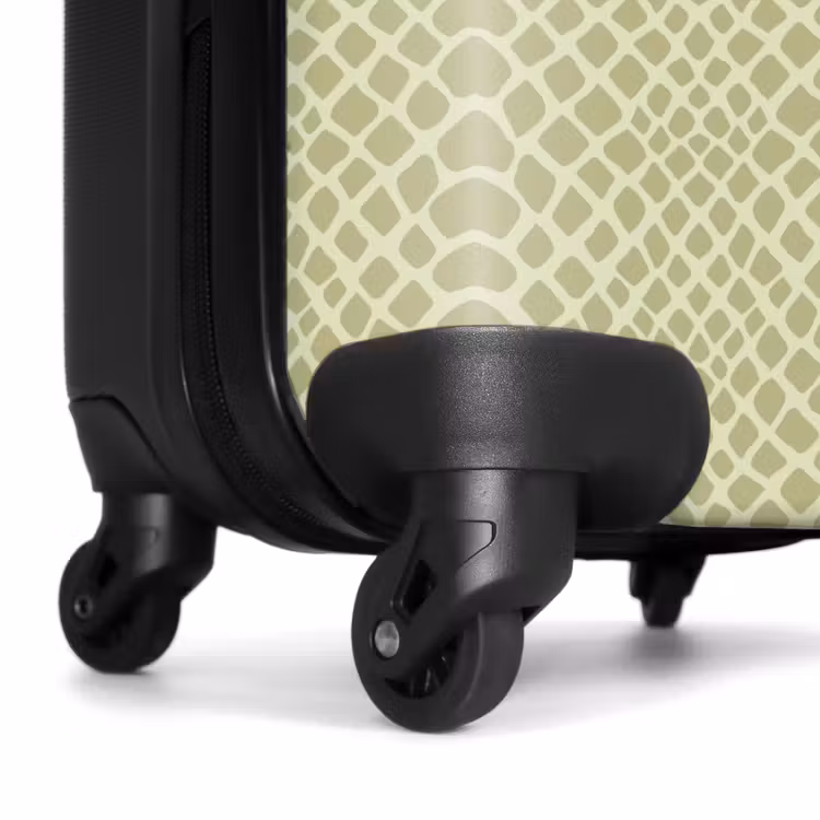 Valise - Motif de peau de reptile vert avec motif symétrique — 6