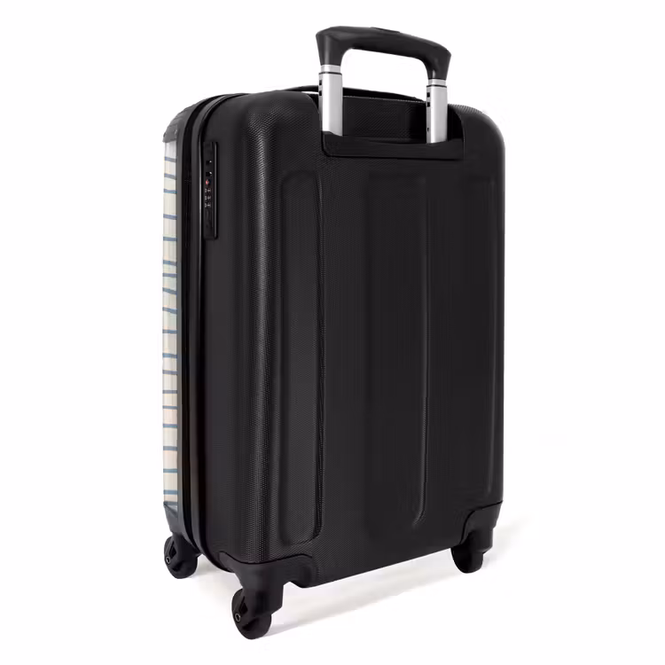 Valise - Rayures bleues dessinées à la main — 3