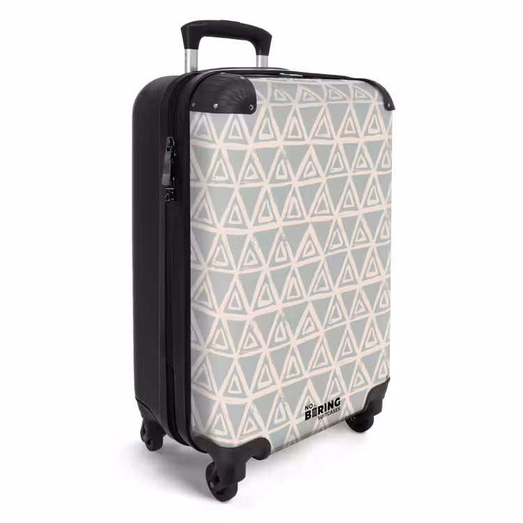 Valise - Structure triangulaire répétitive en pastel — 2