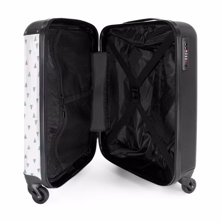 Valise - Triangles bleus sur une surface blanche — 4