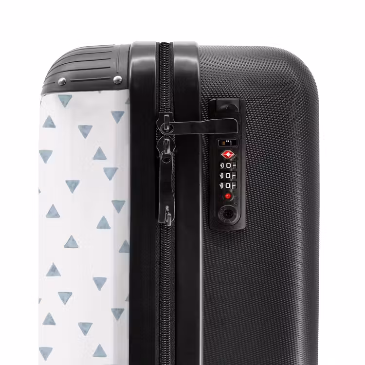 Valise - Triangles bleus sur une surface blanche — 5