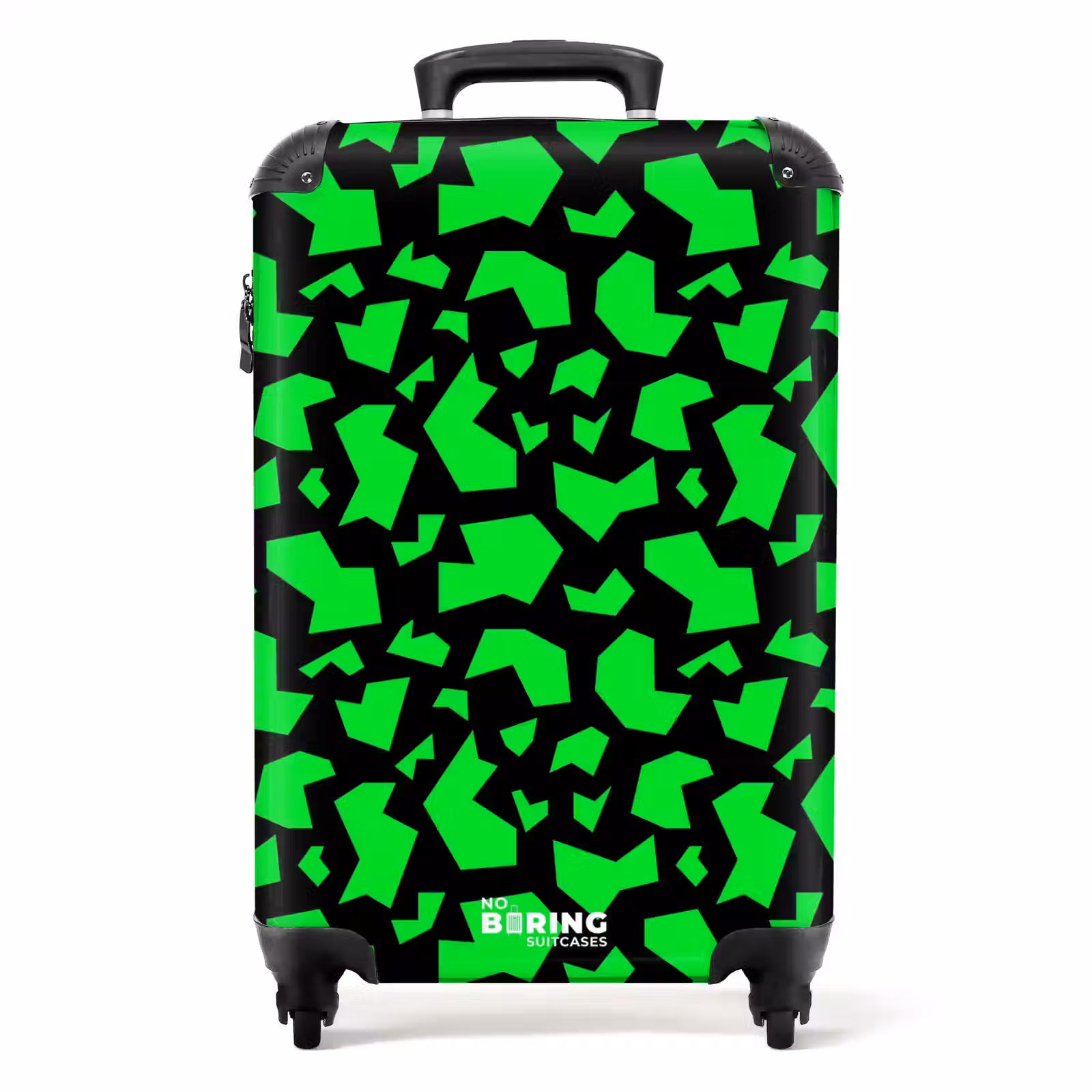 Valise - Fragments verts sur fond noir — 1