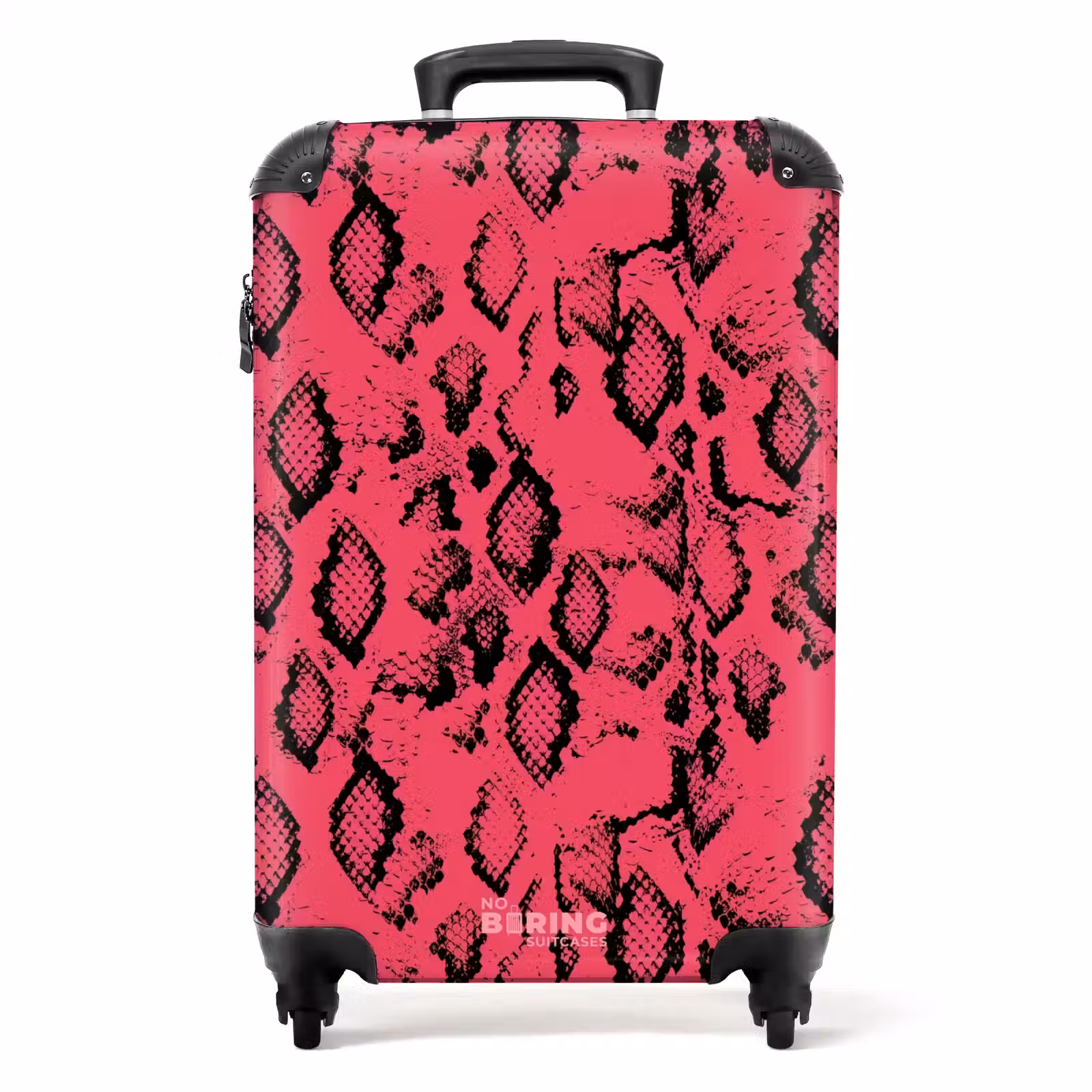 Valise - Imprimé serpent rose vif — 1