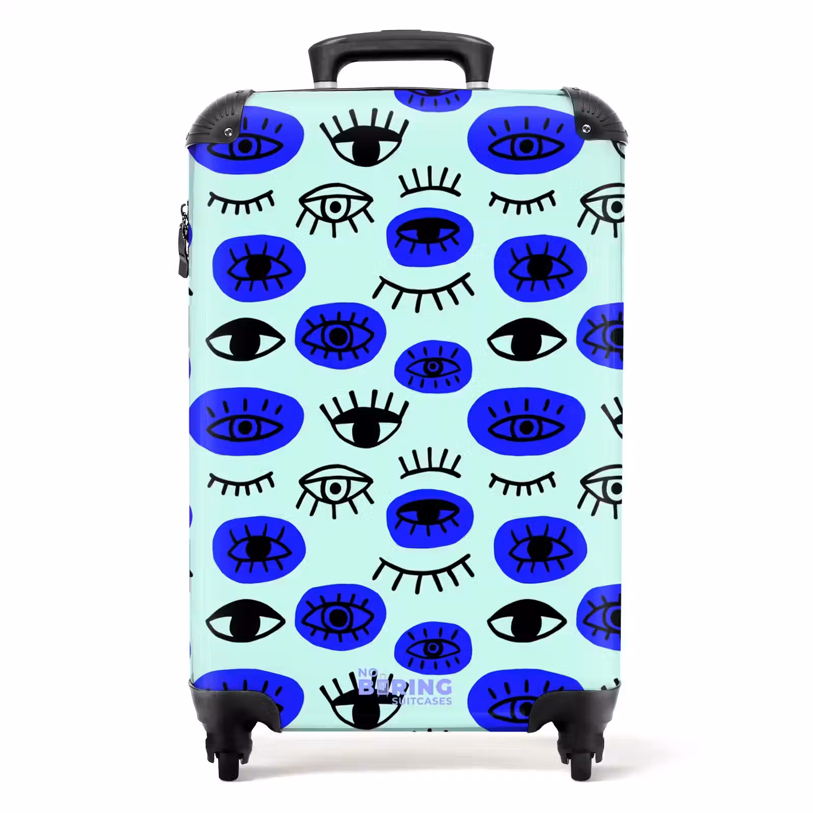 Valise - Motif de l'œil en bleu et noir — 1