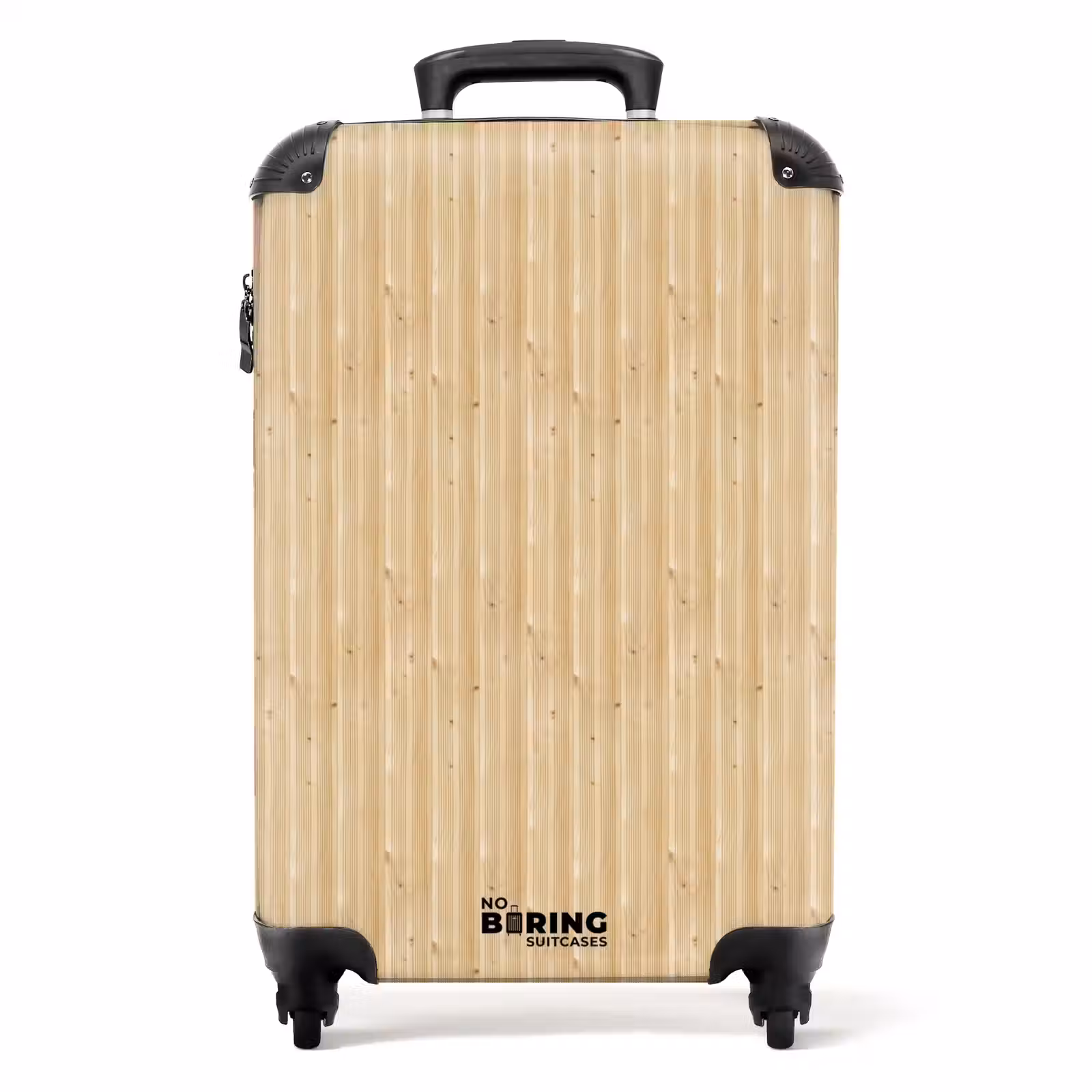 Valise - Pin clair avec lignes verticales — 1