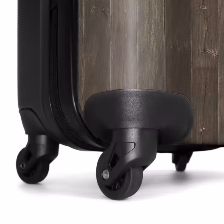 Valise - Bois altéré dans une teinte verte avec une structure verticale — 6