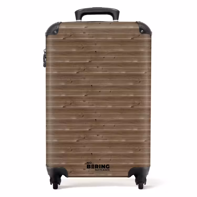 Valise - Bois brun à grain fin et horizontal — 1