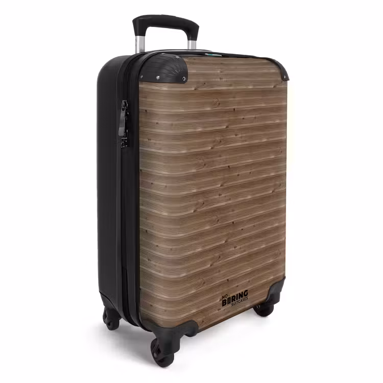 Valise - Bois brun à grain fin et horizontal — 2