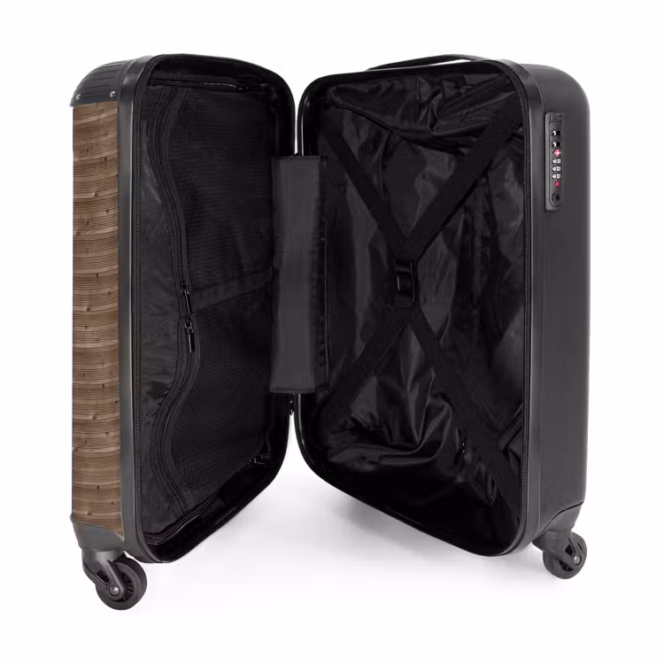 Valise - Bois brun à grain fin et horizontal — 4
