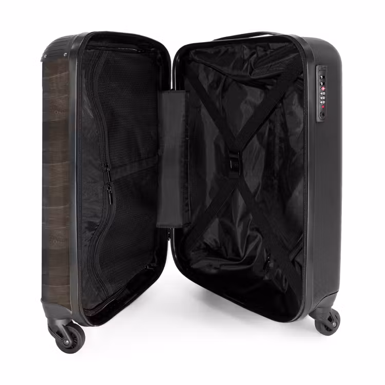 Valise - Bois foncé altéré avec des planches horizontales — 4