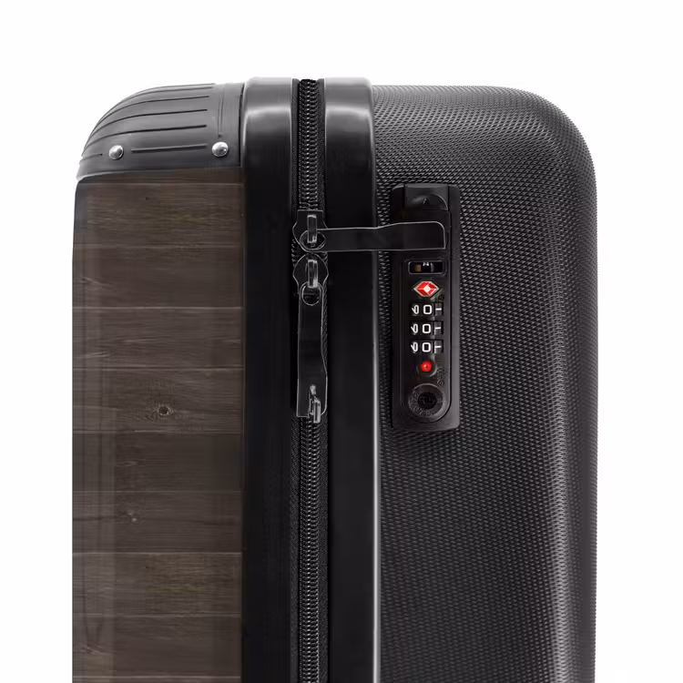 Valise - Bois foncé altéré avec des planches horizontales — 5