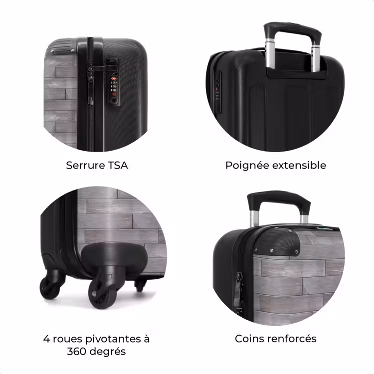 Valise - Bois gris-bleu vieilli — 7