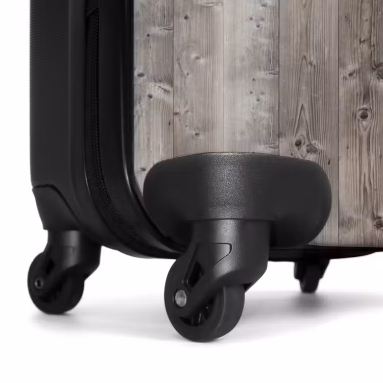 Valise - Bois grisé avec nœuds et lignes verticales — 6
