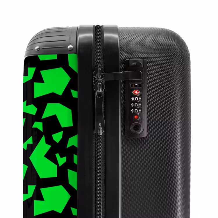 Valise - Fragments verts sur fond noir — 5
