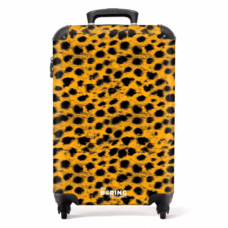 Valise - Impression panthère jaune d'or — 1