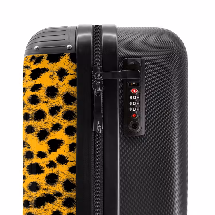 Valise - Impression panthère jaune d'or — 5