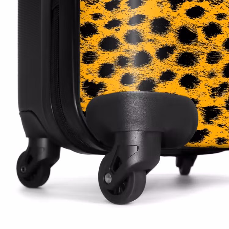 Valise - Impression panthère jaune d'or — 6