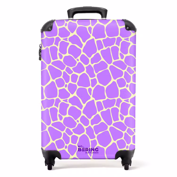 Valise - Imprimé girafe en lavande — 1
