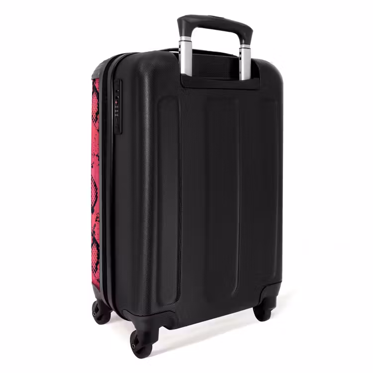 Valise - Imprimé serpent rose vif — 3