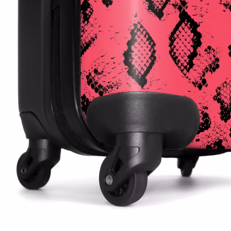 Valise - Imprimé serpent rose vif — 6