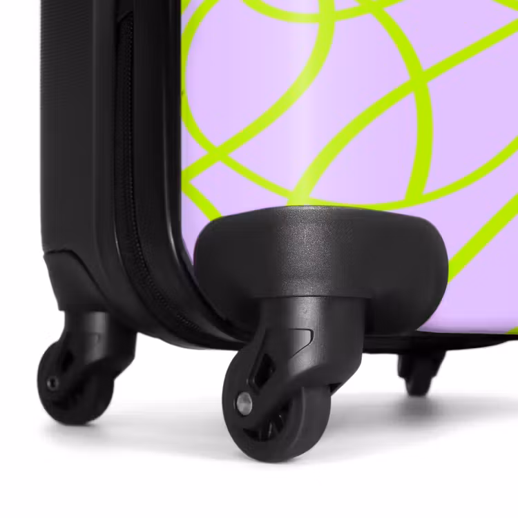 Valise - Lignes vertes sur lilas — 6