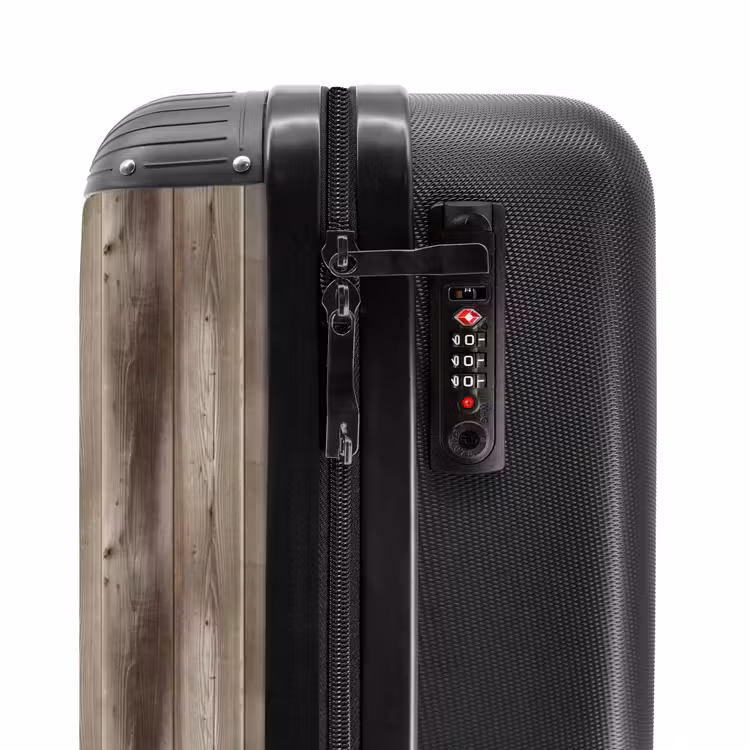 Valise - Motif bois vertical grisé — 5