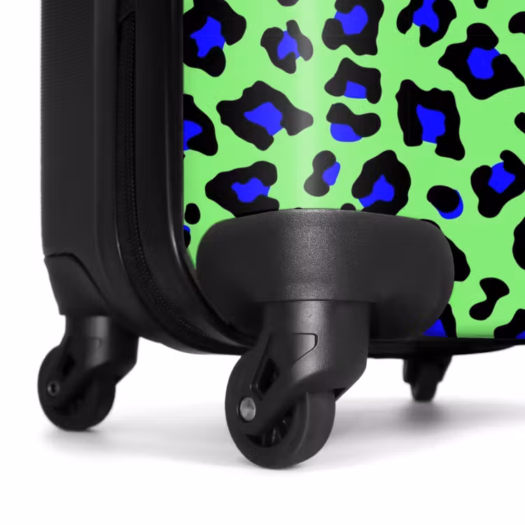 Valise - Motif de cheval bleu oignon sur fond vert — 6