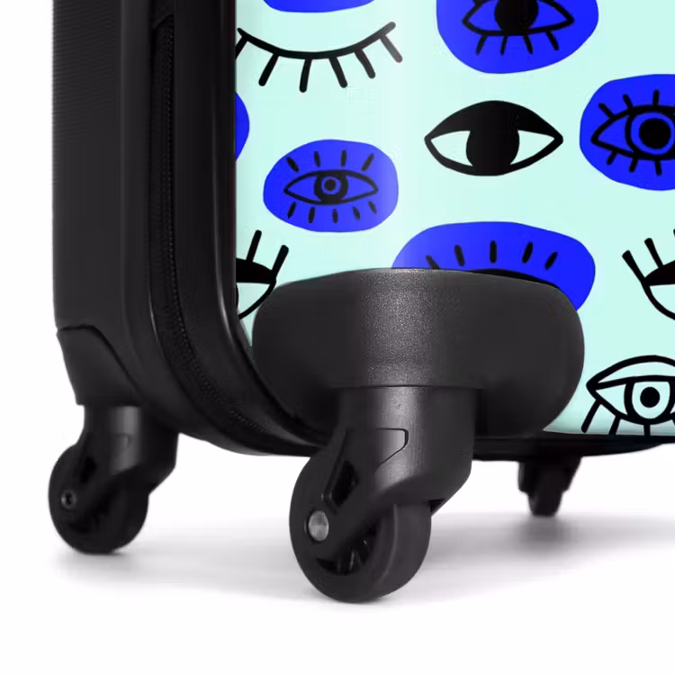 Valise - Motif de l'œil en bleu et noir — 6