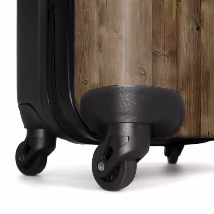 Valise - Planches verticales brunes avec structure en bois altérée par les intempéries — 6
