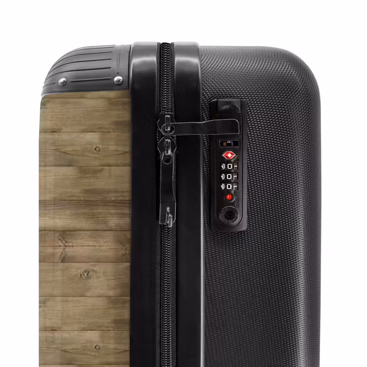 Valise - Structure en bois vert olive avec imperfections naturelles — 5