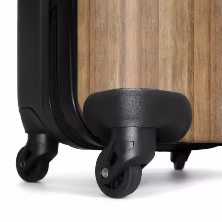 Valise - Tonalité bois chaud avec des planches verticales — 6