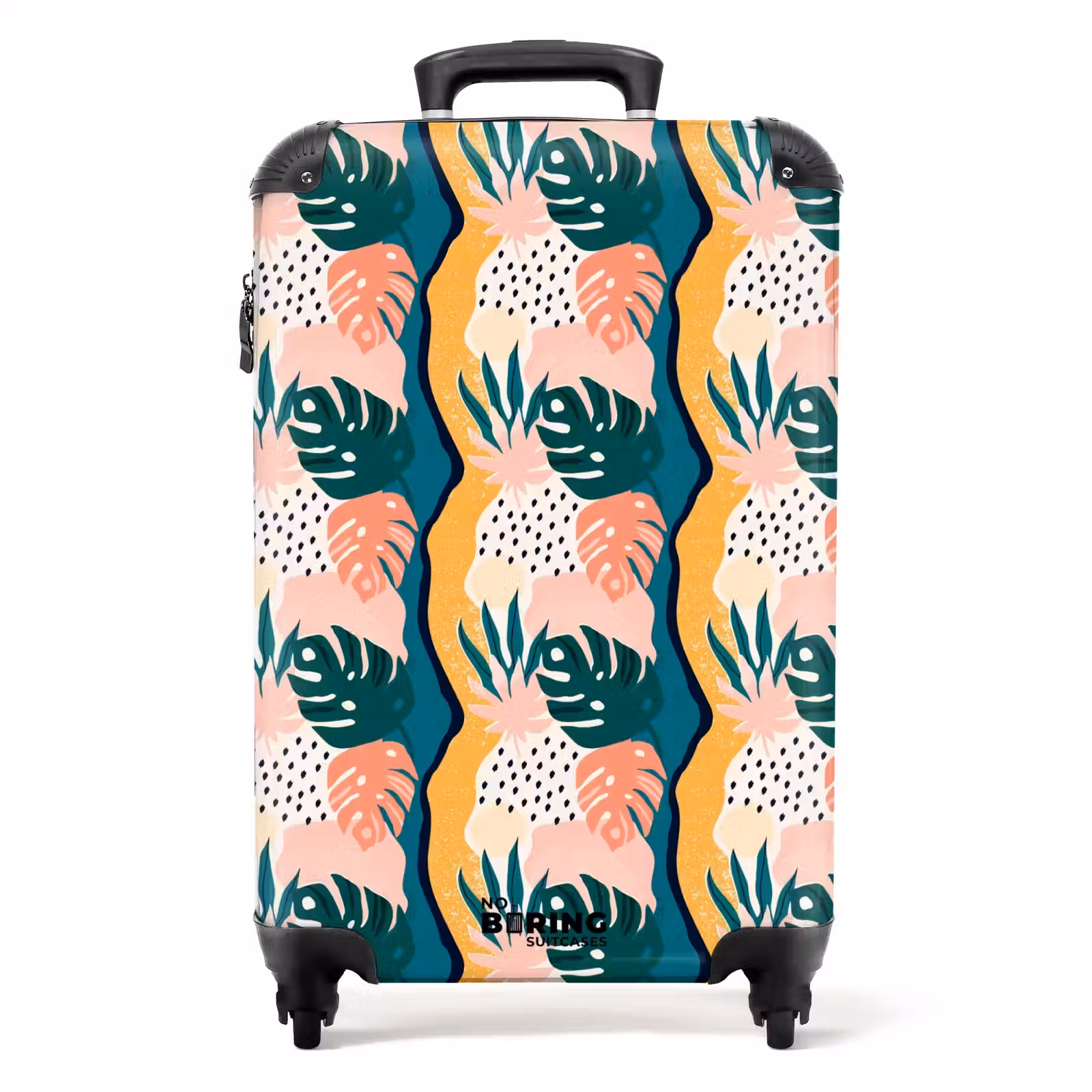 Valise - Feuilles de monstera de différentes couleurs — 1