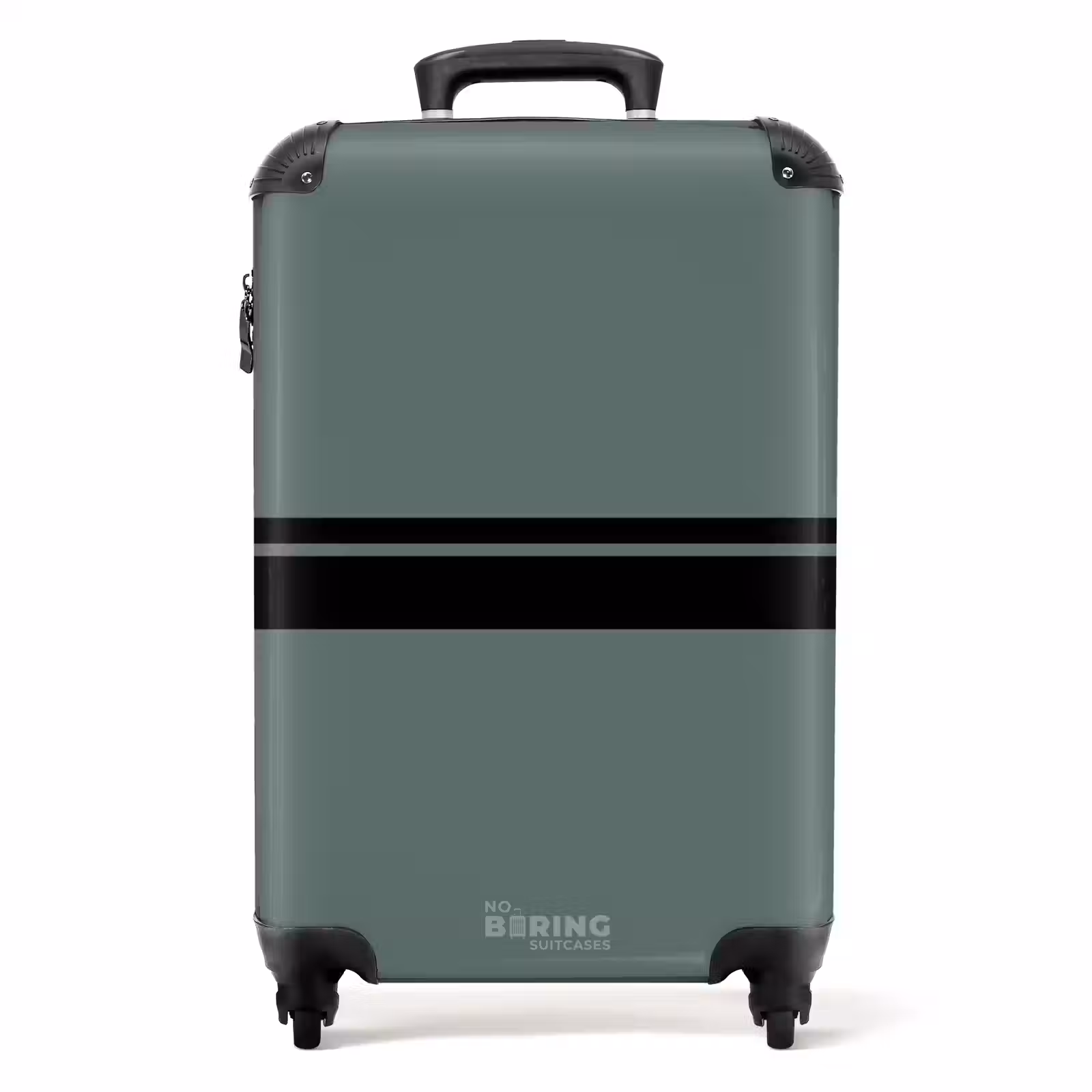 Valise - Fond vert avec double bande horizontale — 1