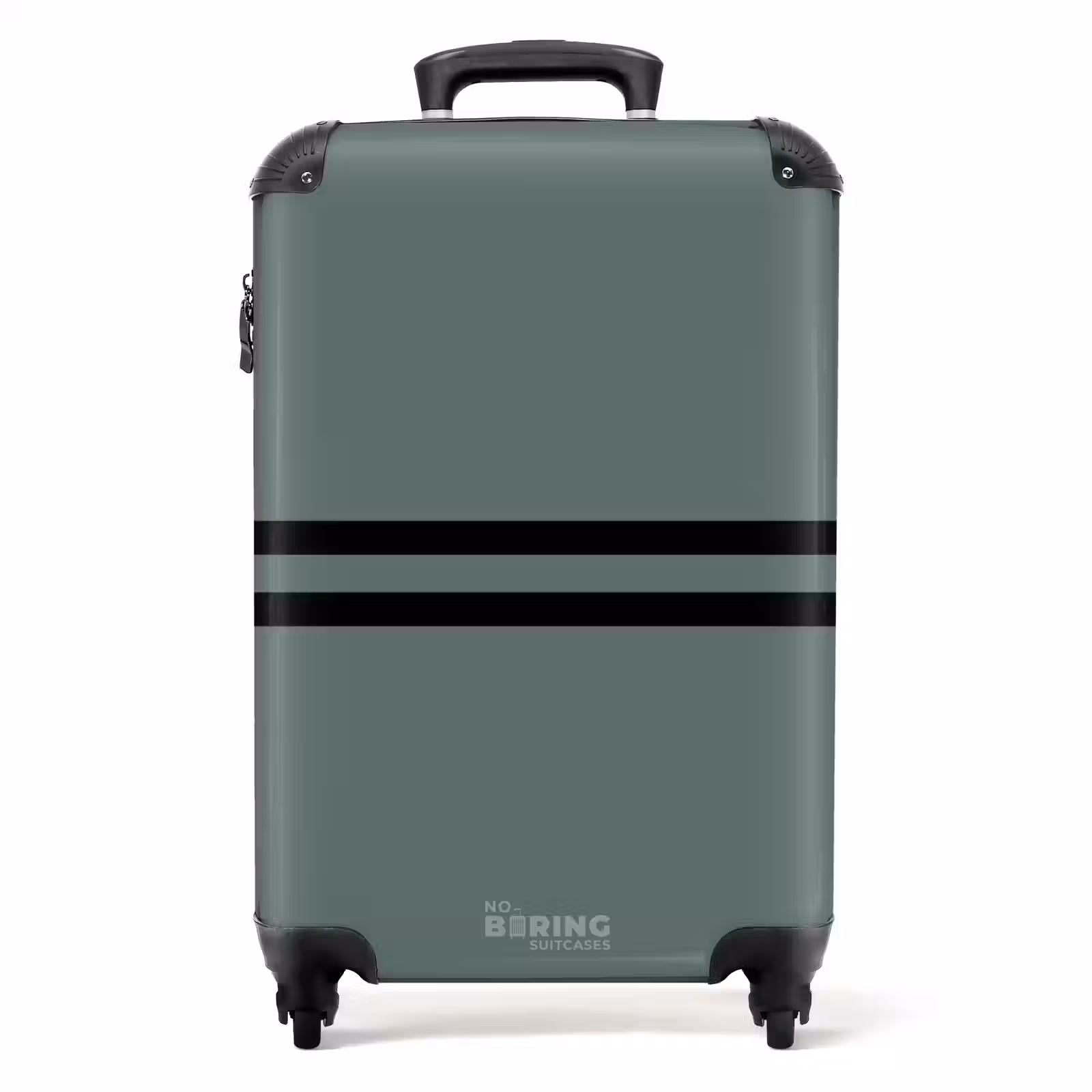Valise - Fond vert avec double bande horizontale noire — 1