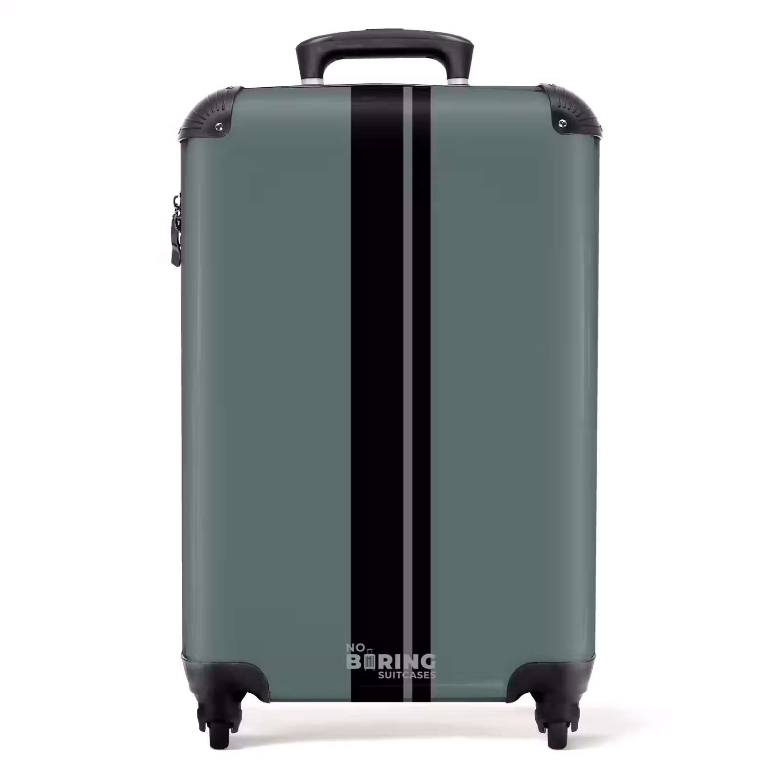 Valise - Fond vert avec double bande verticale — 1