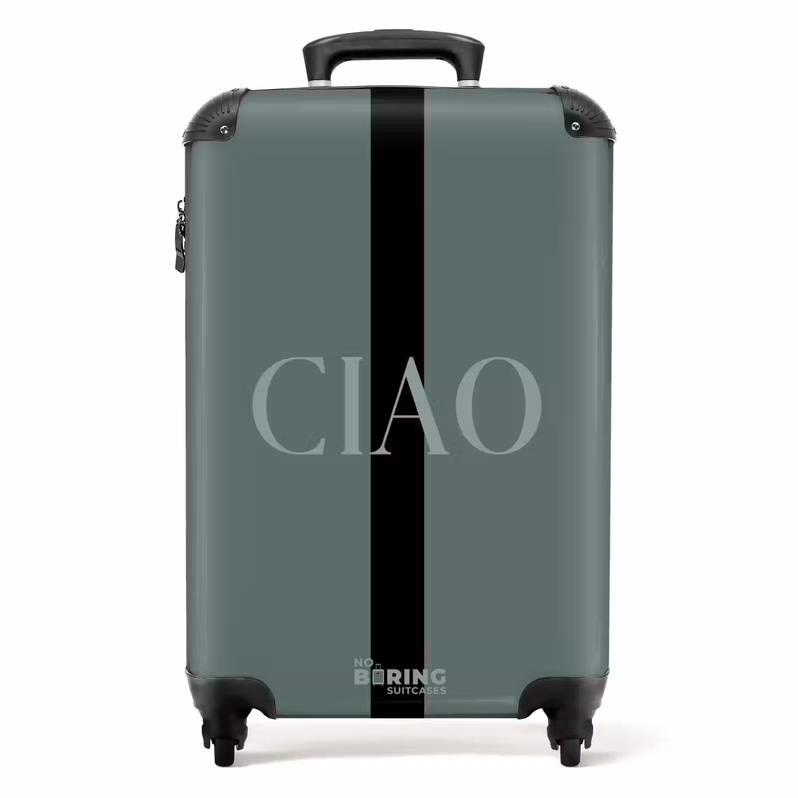 Valise - Fond vert avec texte CIAO — 1