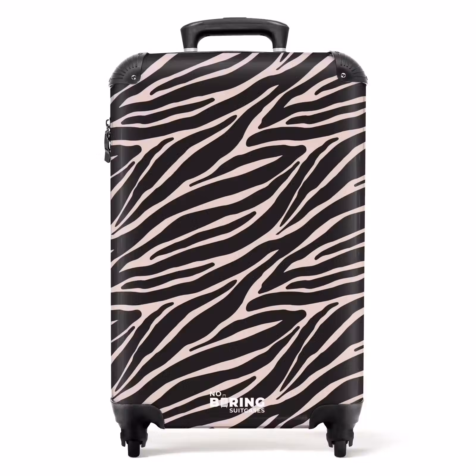 Valise - Motif de rayures zébrées sur rose tendre — 1