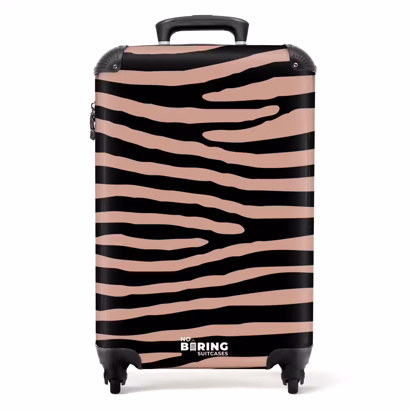 Valise - Rayures zébrées sur rose — 1