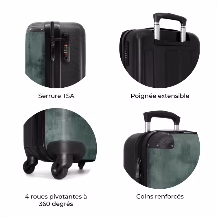 Valise - Aspect béton vert — 7