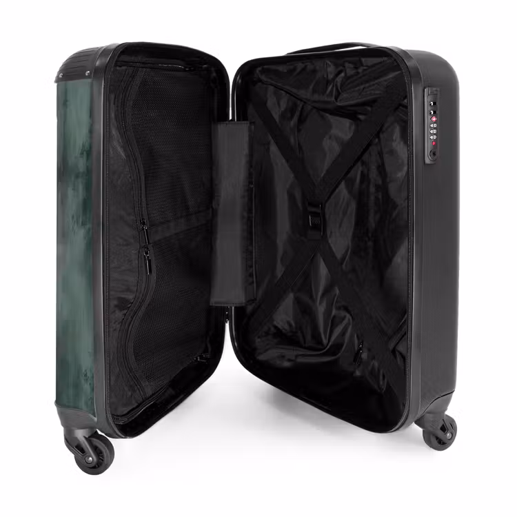 Valise - Aspect béton vert avec bande noire — 4