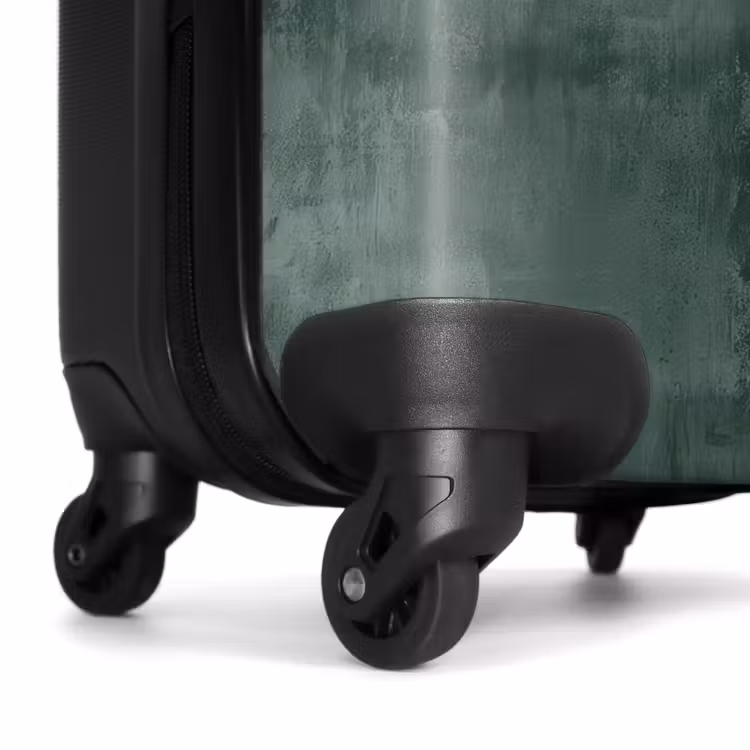 Valise - Aspect béton vert avec bande noire — 6