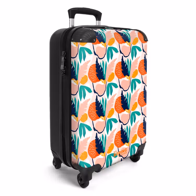 Valise - Feuilles abstraites aux couleurs variées — 2