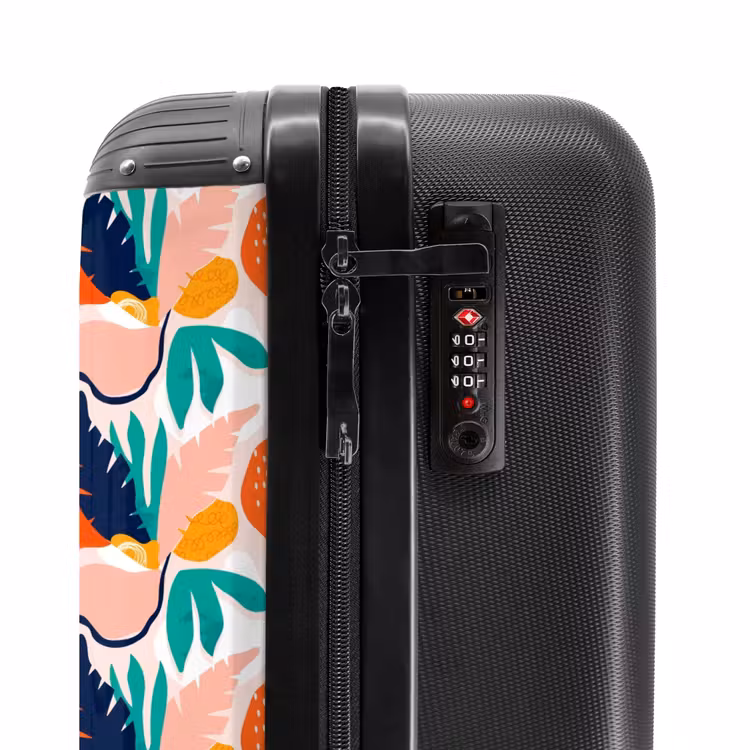 Valise - Feuilles abstraites aux couleurs variées — 5