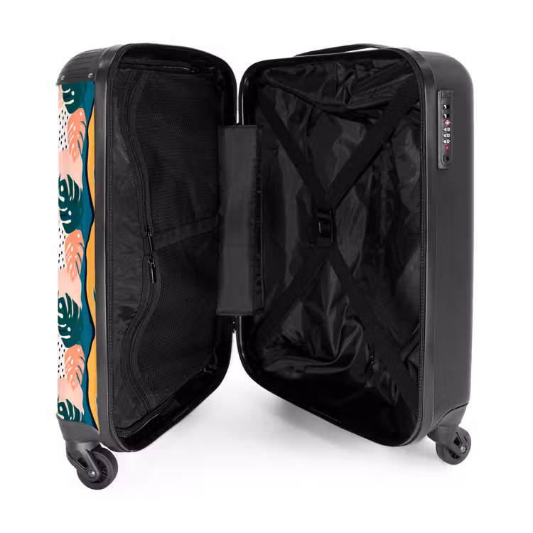 Valise - Feuilles de monstera de différentes couleurs — 4