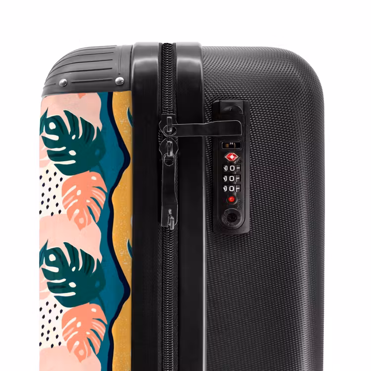 Valise - Feuilles de monstera de différentes couleurs — 5