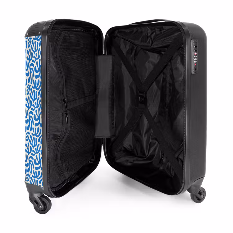Valise - Feuilles sur fond beige — 4