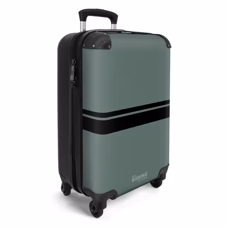 Valise - Fond vert avec double bande horizontale — 2