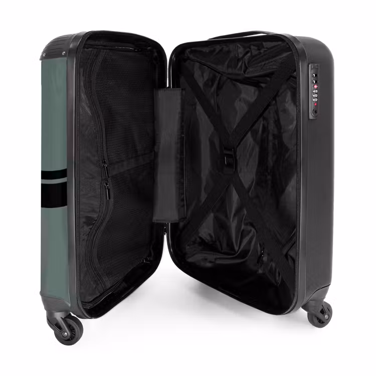 Valise - Fond vert avec double bande horizontale — 4