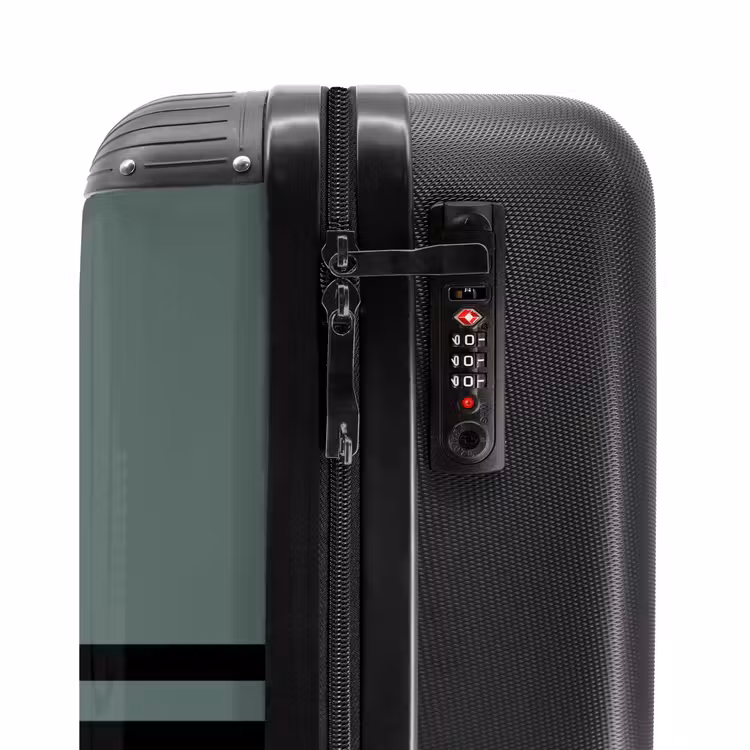 Valise - Fond vert avec double bande horizontale noire — 5