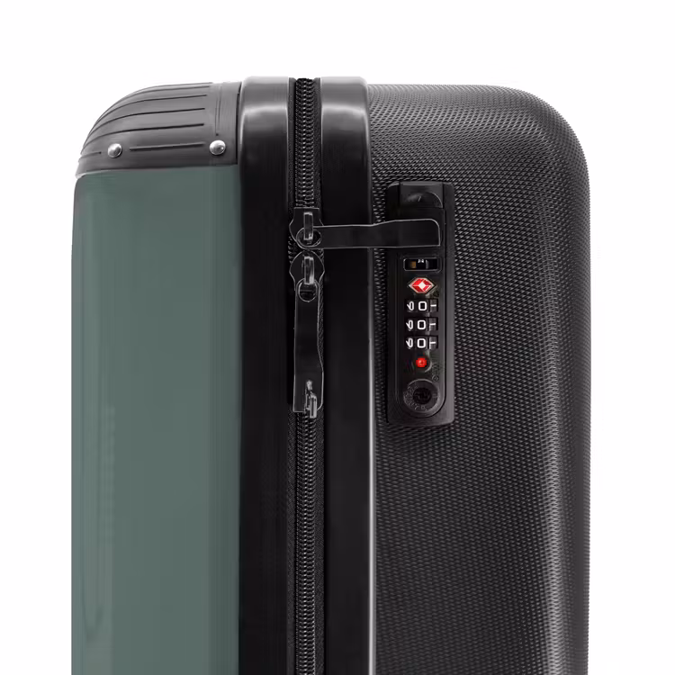 Valise - Fond vert avec double bande verticale noire — 5